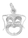 1960's Thalia Muse Comedy Mask Charm in 14 Karat Gold