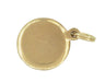 Bottom of Vintage Birthday Cake Charm - Solid 14K Gold - C3821