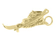 Old Fashioned Vintage Ski Boot Charm in 14 Karat Gold - Yellow Gold or White Gold