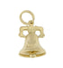 Liberty Bell Charm - Solid Yellow Gold - Ringing Bell
