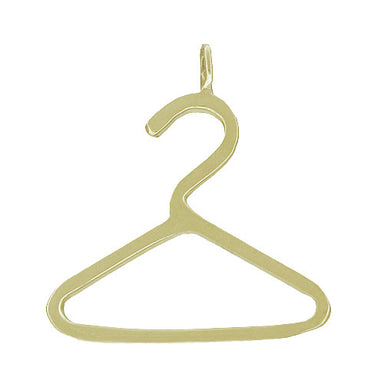 Vintage Clothes Hanger Charm in 14K Gold