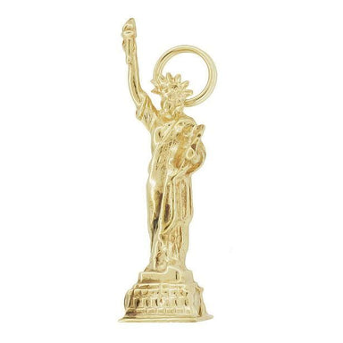 Statue of Liberty Pendant in 14K Gold | Vintage Lady Liberty Charm