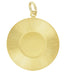 1970's Engravable Medallion Circle Pendant in 14 Karat Yellow Gold or White Gold