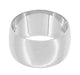 Domed 10 mm Wide Wedding Band in 14 Karat White Gold