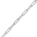 Vintage Art Deco Crinkle Link Chain for Necklaces - Solid Sterling Silver
