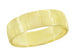 1950's Radiating Starburst Mens Antique Style Wedding Band in 14 Karat Yellow Gold - 6mm