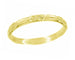 14 Karat Yellow Gold 1920's Art Deco Sculptured Roses Wedding Ring