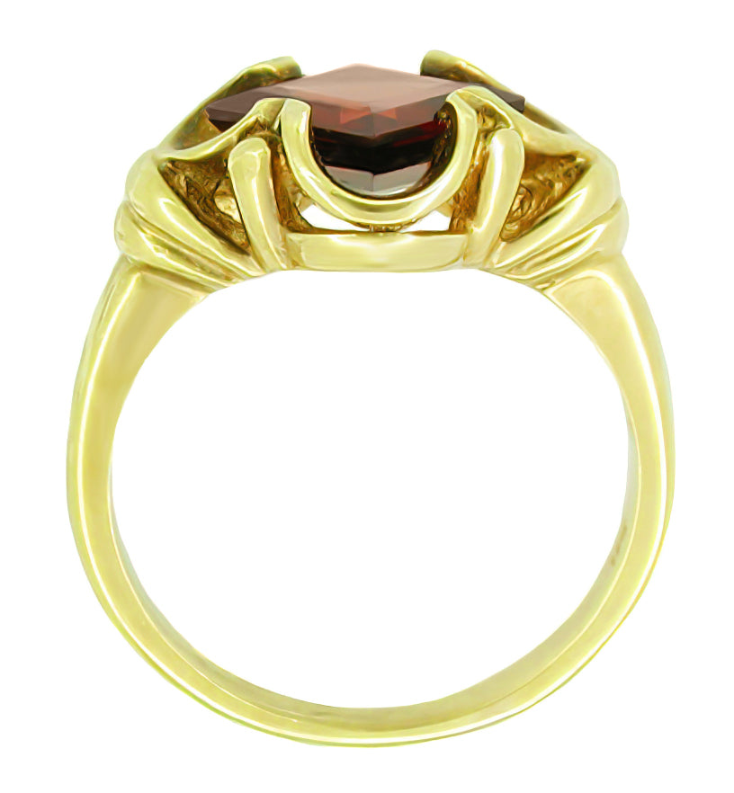 14 karat sales gold garnet ring