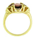 Victorian Square Pyrope Garnet Ring in 14 Karat Yellow Gold