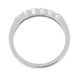 Scroll Solo Diamond Wedding Band in 14 Karat White Gold