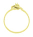 1950's Dainty Diamond Love Knot Ring in Yellow Gold - 10K or 14K