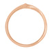 14 Karat Rose Gold 1960's Mid Century Free Form Wave Band