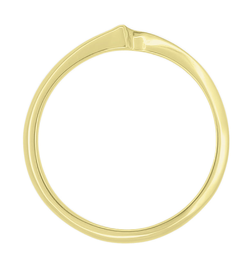 1960's 14 Karat Yellow Gold Free Form Wave Ring - Item: R430Y - Image: 2