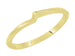 1960's 14 Karat Yellow Gold Free Form Wave Ring
