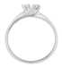 1950's Retro Diamond Bypass Ring in White Gold