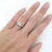 Platinum Art Deco 1 Carat Square Princess Cut Aquamarine and Diamond Engagement Ring