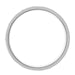 R626 Side - 3mm wide Art Deco Flowers and Leaves Engraved Wedding Ring in White Gold 18K or 14K