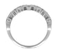 Ashton Royal Crown Ring in White Gold with Diamonds - 14K or 18K