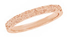 1950's Love Anchor and Cross Wedding Band in 14 Karat Rose Gold - 3mm Wide