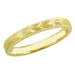Yellow Gold Vintage Inspired Hand Carved Hawaiian Maile Leaves Wedding Band - 14K or 18K