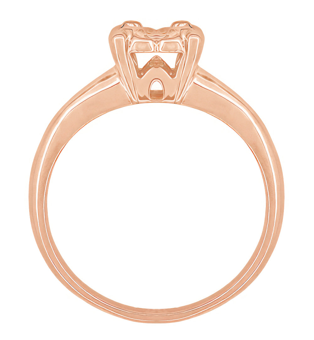 1940's Vintage Diamond Engagement Ring 14 Kt Two Tone Gold .40 Carat F –  Vintage Diamond Ring