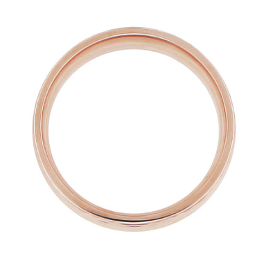 Circles and Chevrons 1950's 14K Rose Gold Retro Engraved Wedding Band - 6mm Wide - alternate view