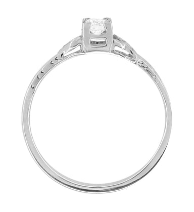 Amera 1940's Vintage Platinum Engagement Ring - alternate view
