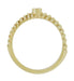 1970's Boho Diamond Twist Ring in 14 Karat Yellow Gold