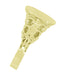 Victorian Fleur-de-Lis Oval Signet Ring in 14 Karat Yellow Gold