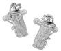 Golf Bag Cufflinks - Genuine Sterling Silver - Golfers Jewelry - SCL102