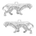 Tiger Cufflinks - Sterling Silver - SCL114