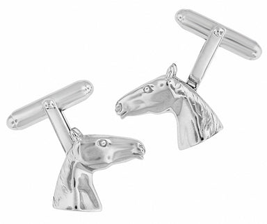 Solid Sterling Silver Horse's Head Cufflinks