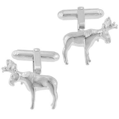 Moose Cufflinks - Solid Silver - SCL183