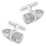 Motor Boat Cufflinks in Sterling Silver