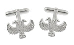 Double Headed Eagle Cufflinks in Sterling Silver