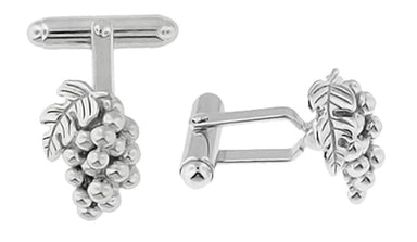Wine Grapes Cufflinks in Sterling Silver - alternate view