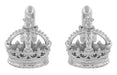 Royal Crown Cufflinks in Sterling Silver