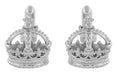 Royal Crown Cufflinks in Sterling Silver