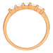 14K Rose Gold 1980's Channel Set Diamond Wedding Band