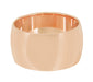 Classic 14K Rose Gold 10mm Wide Wedding Band Ring ( Pink Gold )