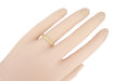 Yellow Gold Art Deco Scrolls Contoured Engraved Wedding Band - 14 or 18 Karat