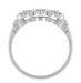 Side of 1950s Vintage Galaxy Diamond Wedding Ring White Gold - WR481
