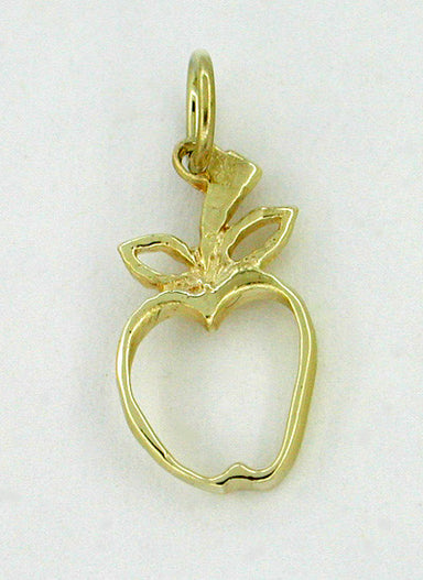 Charming Apple Charm in 14 Karat Gold