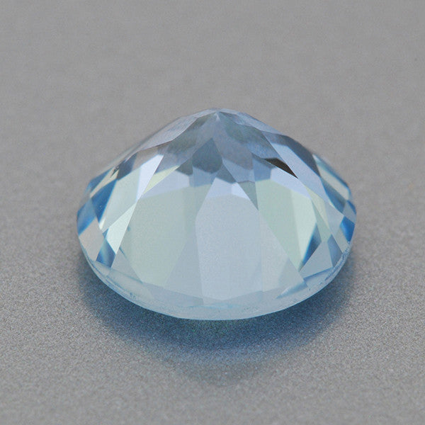 1.13 Carat Baby Blue Round Loose Aquamarine | 7mm Natural Fine Stone ...