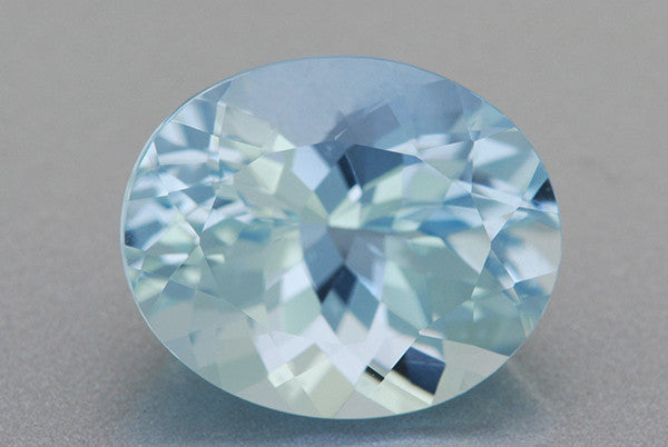 5.19 Carat Brilliant Natural Celeste Blue Oval Aquamarine | 12 x 10mm