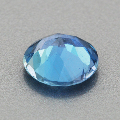 0.56 Carat Round Very Fine Deep Cerulean Blue Aquamarine | 5.9mm Natural Gemstone - alternate view