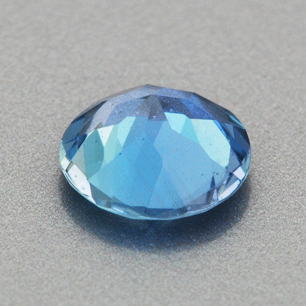 0.56 Carat Round Very Fine Deep Cerulean Blue Aquamarine | 5.9mm Natural Gemstone - Item: AQ003272 - Image: 2