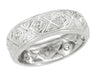 Art Deco Putnam Antique Diamond Platinum Wedding Ring - Size 5
