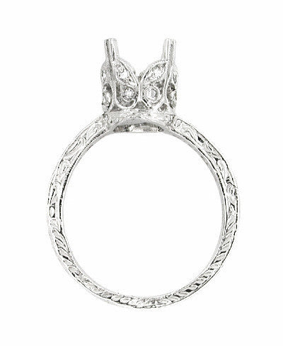 Art Deco 1 Carat Platinum and Diamond Filigree Engagement Ring