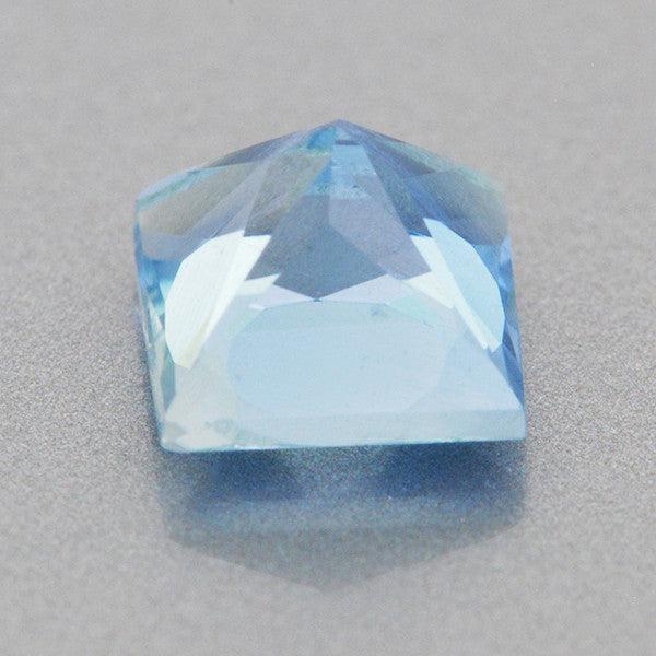 0.66 Carat Rich Azure Blue Fine Aquamarine Square Gemstone | 5mm Natural Loose Princess Aqua - Item: AQ001419 - Image: 2